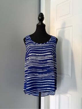 Olive & Oak Blue and White Striped Sleeveless Tank